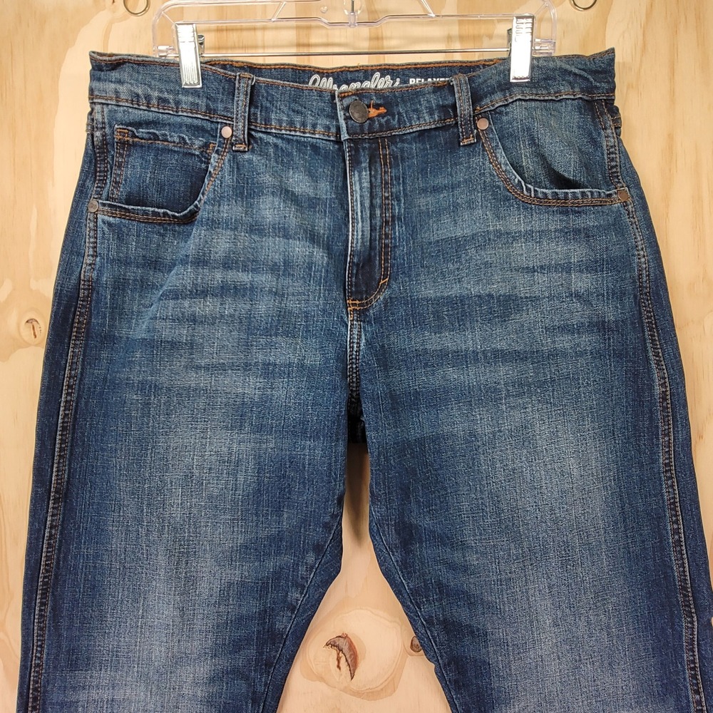 Wrangler Retro Relaxed Boot Jeans Mens 36x30 Blue Excellent Used Condition - Picture 3 of 7